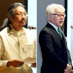 Professor Ian WOO, Lasalle College of the Arts (left) and Professor HARA Satoshi, Kanazawa College of Art(right)