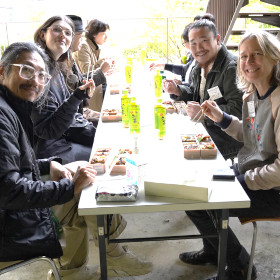 Lunch time was the first time in four years for international exchange