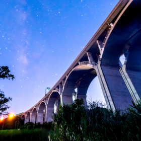 he Starry Sky Viewed Under the Viaduct, OSHIRO Osamu